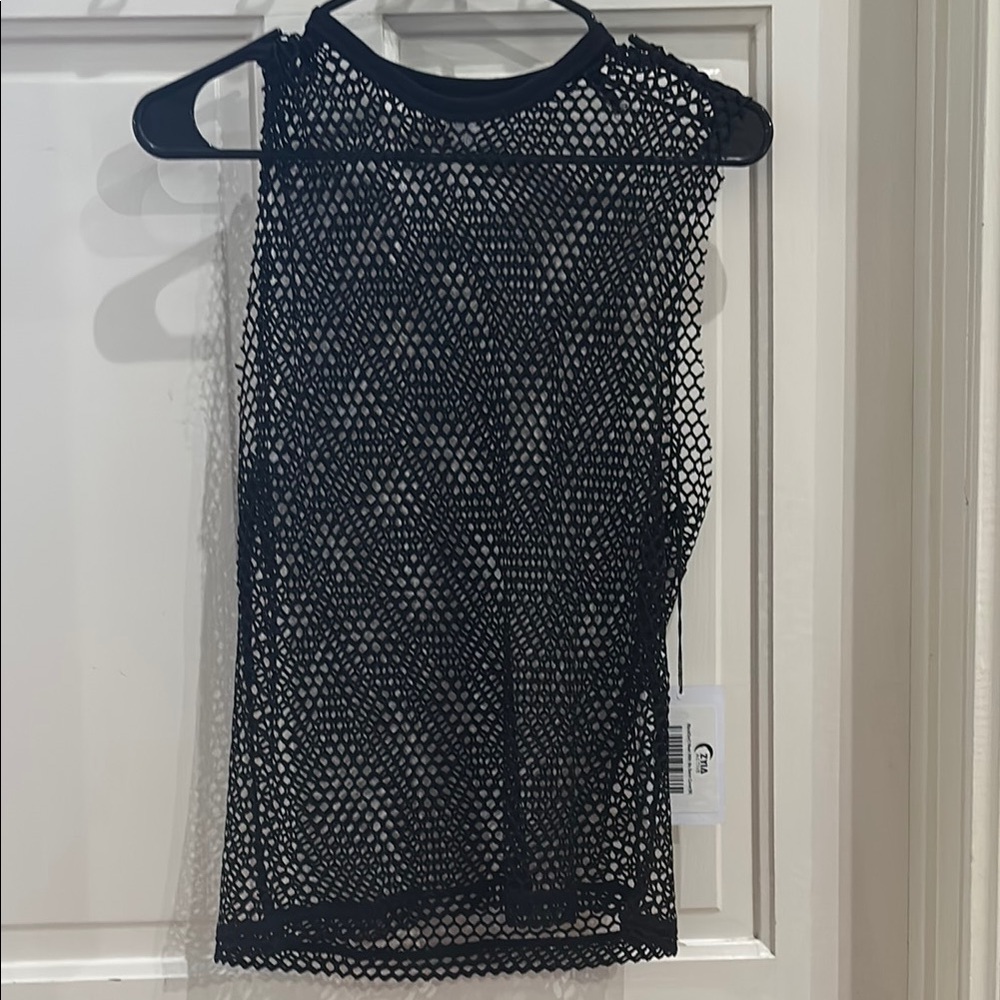 ZYIA Black Don’t Mesh With Me Swim Cover